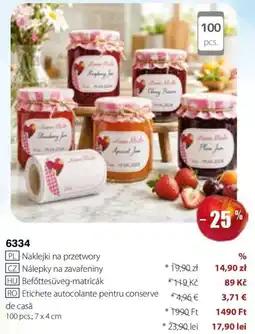 BetterStyle Etichete autocolante pentru conserve de casă Ofertă