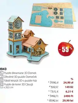 BetterStyle Puzzle de lemn 3D Căsuță Ofertă