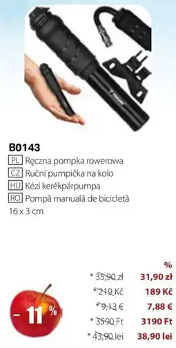 BetterStyle Pompă manuală de bicicletă Ofertă