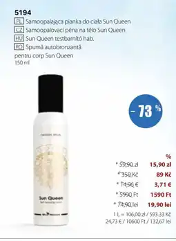 BetterStyle Sun Queen spumă autobronzantă pentru corp Ofertă