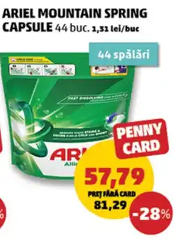 Penny Ariel mountain spring capsule Ofertă