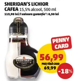Penny Sheridan's lichior cafea Ofertă
