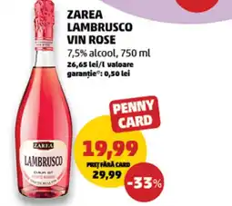 Penny Zarea lambrusco vin rose Ofertă