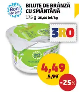 Penny Boni de tot bilute de brânză cu smântână Ofertă
