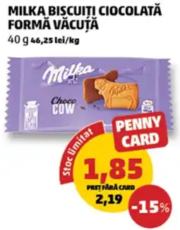 Penny Milka biscuiti ciocolata forma vacuta Ofertă