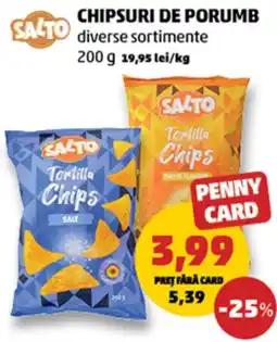 Penny Salto chipsuri de porumb diverse sortimente Ofertă