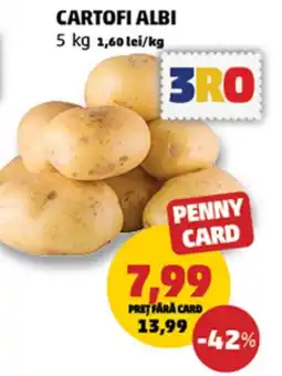 Penny Penny card cartofi albi Ofertă