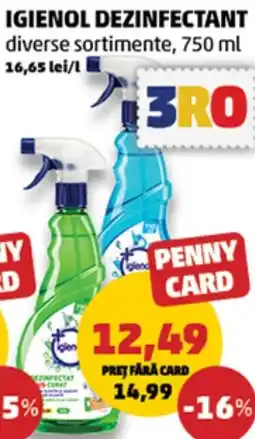 Penny Igienol dezinfectant diverse sortimente Ofertă