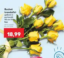 Kaufland Buchet trandafiri galbeni și portocalii Ofertă