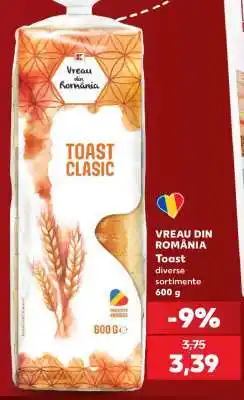 Kaufland VREAU DIN ROMÂNIA Toast Ofertă