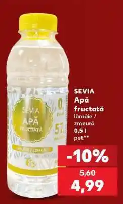 Kaufland SEVIA Apă fructată lămâie / zmeură 0,5 l pet Ofertă