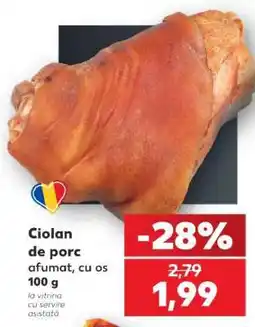 Kaufland Ciolan de porc afumat, cu os 100 g Ofertă