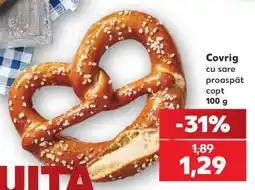 Kaufland Covrig cu sare proaspăt copt 100 g Ofertă