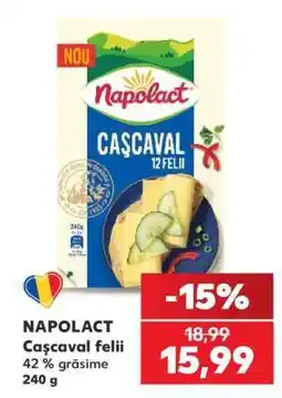 Kaufland NAPOLACT Caşcaval felii Ofertă
