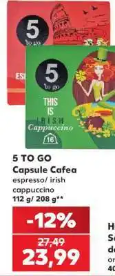 Kaufland 5 TO GO Capsule cafea Ofertă