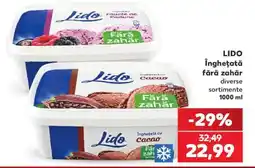Kaufland LIDO Înghețată fără zahăr Ofertă