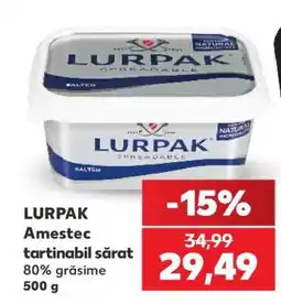 Kaufland Lurpak Amestec Tartinabil Sărat Ofertă