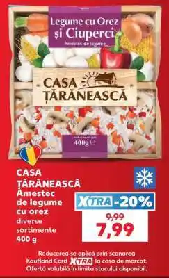 Kaufland CASA ȚĂRĂNEASCĂ Amestec de legume cu orez Ofertă