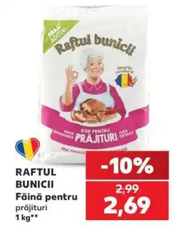 Kaufland RAFTUL BUNICII Făină pentru prăjituri 1 kg Ofertă
