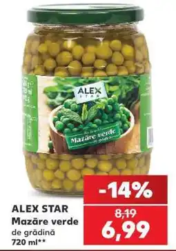 Kaufland ALEX STAR Mazăre verde de grădină Ofertă
