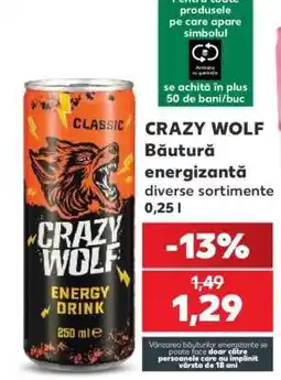 Kaufland CRAZY WOLF Băutură energizantă Ofertă