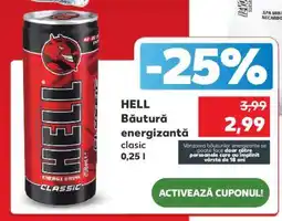 Kaufland HELL Băutură energizantă clasic Ofertă