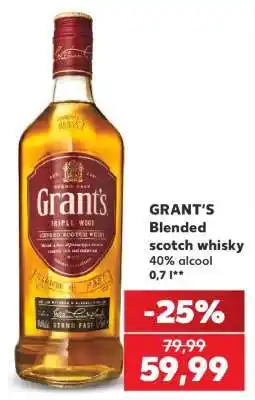 Kaufland GRANT'S Blended scotch whisky Ofertă