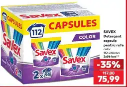 Kaufland SAVEX Detergent capsule pentru rufe color Ofertă