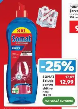 Kaufland SOMAT Soluție pentru clătire rinse 750 ml Ofertă