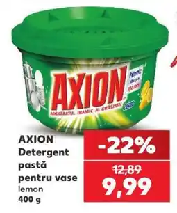 Kaufland AXION Detergent pastă pentru vase lemon 400 g Ofertă
