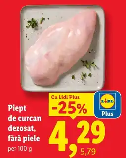 Lidl Lidl Piept de curcan dezosat, fără piele Ofertă