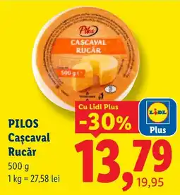 Lidl Pilos Cașcaval Rucăr Ofertă