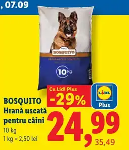 Lidl Bosquito hrană uscată pentru câini Ofertă