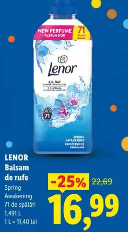 Lidl Lenor Balsam de rufe Ofertă