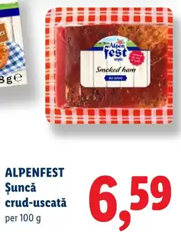 Lidl Alpenfest șuncă crud-uscată Ofertă