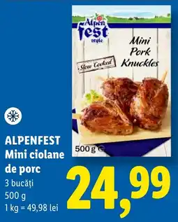 Lidl Alpenfest mini ciolane de porc Ofertă