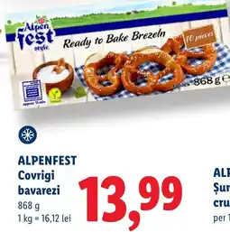 Lidl Alpenfest covrigi bavarezi Ofertă