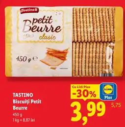 Lidl Tastino biscuiti petit beurre Ofertă