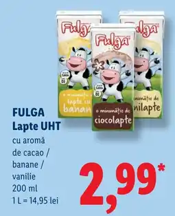 Lidl Fulga lapte uht Ofertă