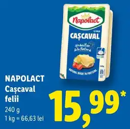 Lidl Napolact Cașcaval felii Ofertă