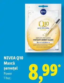 Lidl Nivea q10 mască șervețel power Ofertă