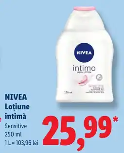 Lidl Nivea loțiune intimă sensitive Ofertă