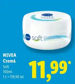 Lidl Nivea cremă soft Ofertă