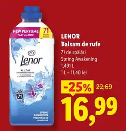 Lidl Lenor balsam de rufe Ofertă