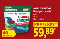 Lidl Ariel grandios detergent capsule Ofertă