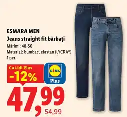Lidl Esmara men jeans straight fit bărbați Ofertă