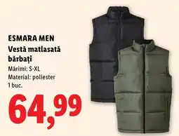 Lidl Esmara men vestă matlasată bărbați Ofertă