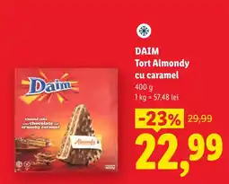 Lidl Daim Tort Almondy cu caramel Ofertă