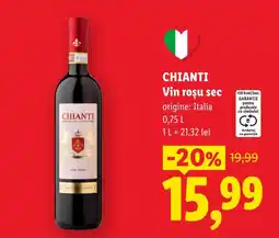 Lidl Chianti vin roșu sec Ofertă