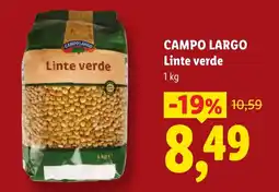 Lidl Campo Largo Linte verde Ofertă